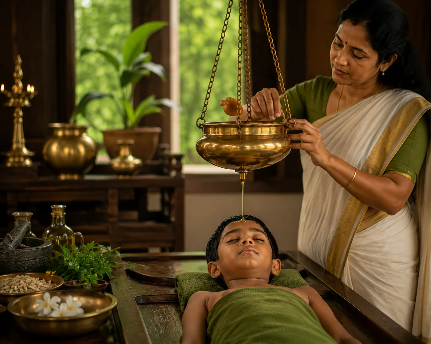 Heartwarming scene of Autism Ayurveda Treatment at Gratus Kids Palakkad