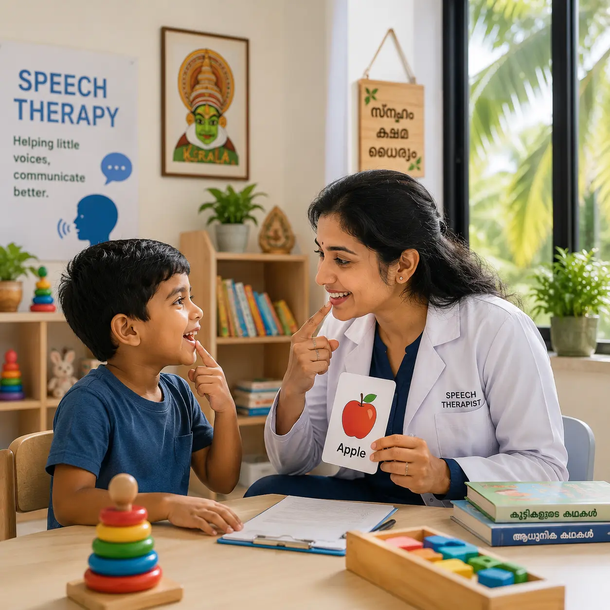 Child speech therapist Gratus Kids Coimbatore conducting warm playful session