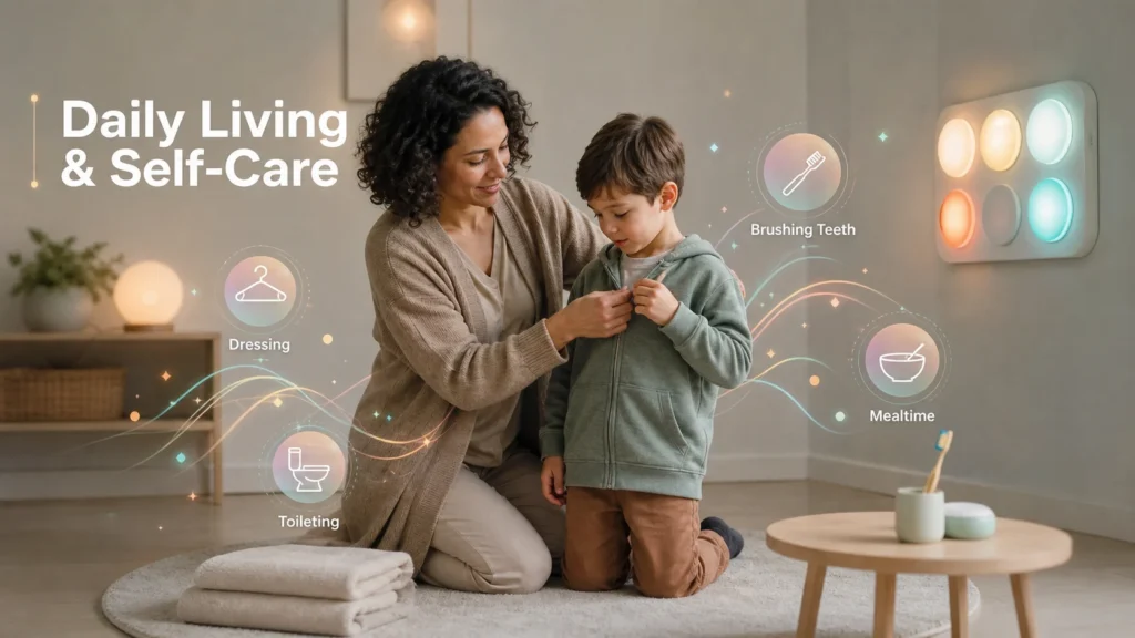 Daily Living and Self Care Skills Training for Children with Autism